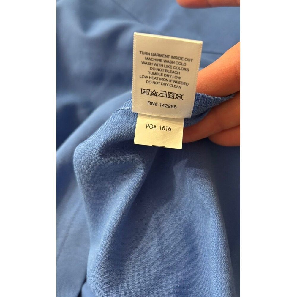 Figs Technical Collection Men's Scrub Top Sz L Blue 2 Pocket FM1500 Po 1616 - Picture 6 of 8